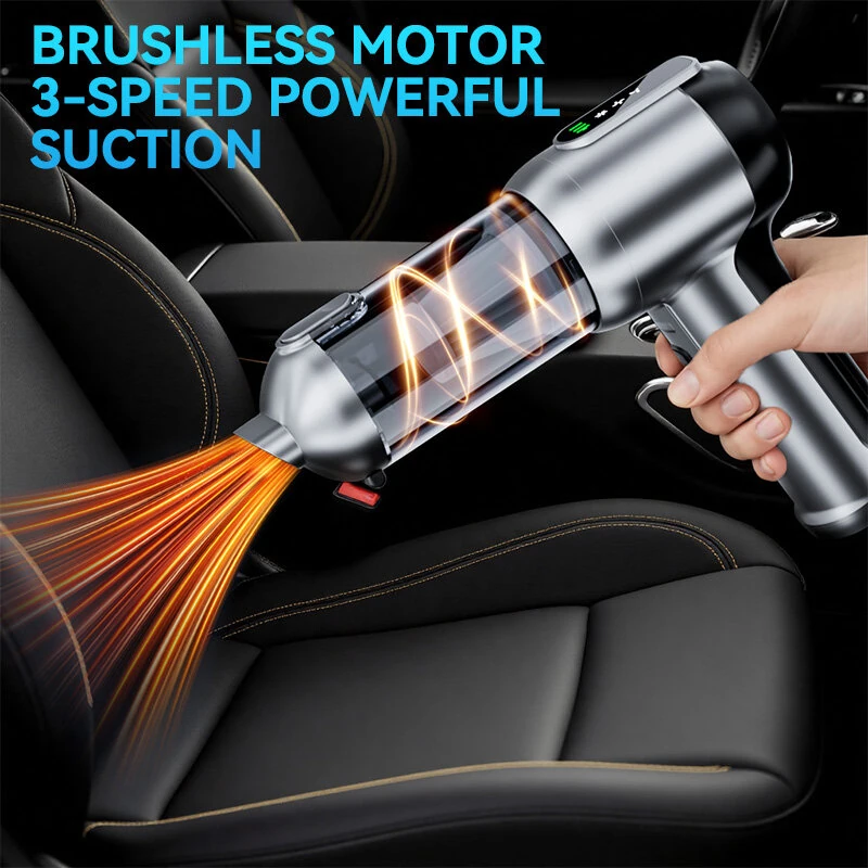 Suitu ST-6702APlus Cordless Car Vacuum Cleaner 18KPa Powerful Suction 9-in-1 Handheld Air Duster & Blower Portable Rechargeable for Auto Detailing — view 5