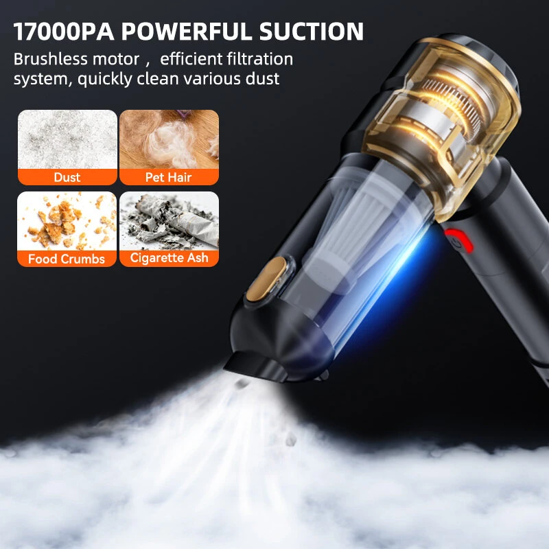 Suitu ST-6705Plus Handheld Cordless Vacuum 17KPa Powerful Suction 80000RPM Brushless Motor 3-in-1 Air Duster Blower Portable & Rechargeable — view 4