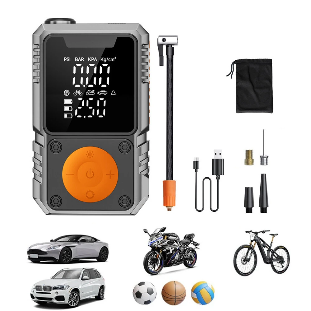 SUITU ST-9656A Wireless Air Pump Tire Inflator Portable Inflatable Compressor Digital LCD Display High-power for Car Motorcycle Ball Fast Inflation — Suitu