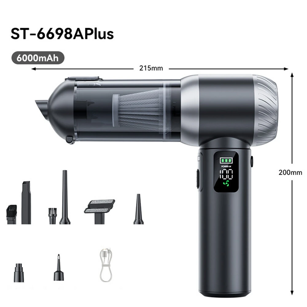 SUITU  Suction and Blowing 2-in-1 ST-6698APlus 100W Motor 80000RPM Suction Power Type-C Charge — view 2