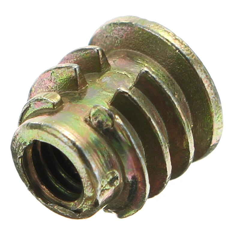 Suleve 50Pcs M4ZN1 M4 8mm Zinc Alloy Wood Furniture Hex Socket Drive Head Screw-in Threaded Insert Nut — view 5
