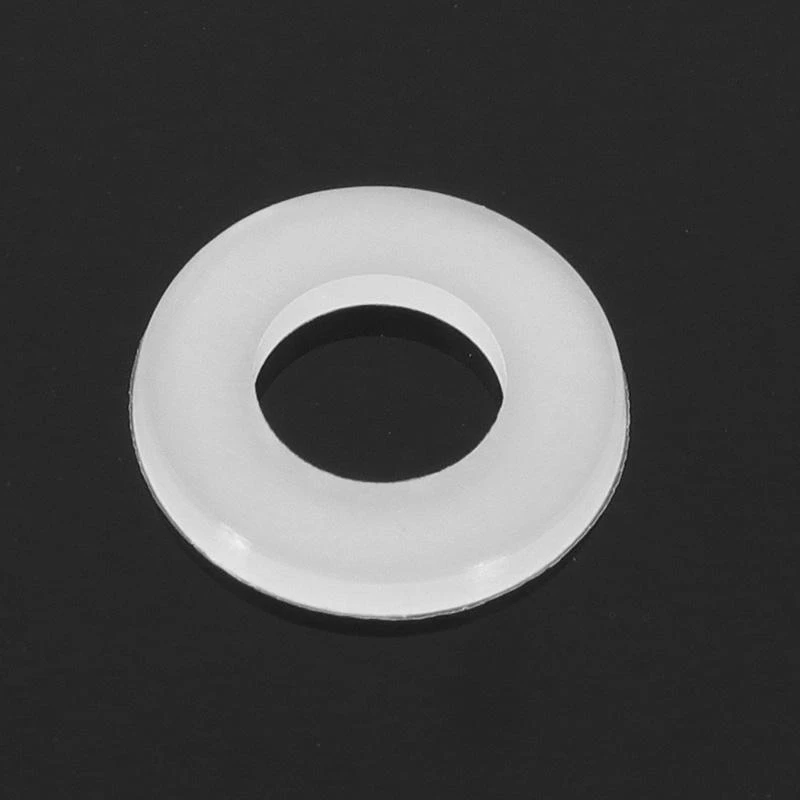 Suleve™ MXNW2 100pcs M2 M3 M4 M5 White Nylon Flat Washer Gasket Thickness 1mm — view 4