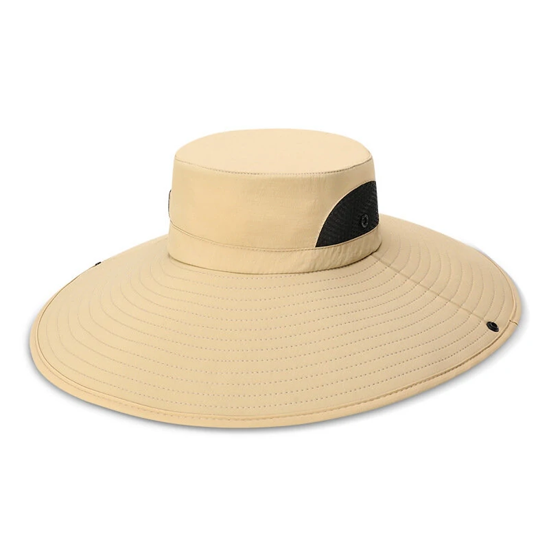 Summer Removable Face Neck Protection Breatha Climbing Hats Wide Brim Hat Men Outdoor Anti-UV Fishing Hat Multifunctional Panama — view 3