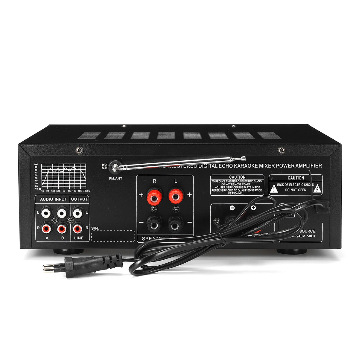 Sunbuck bluetooth Stereo Amplifier 2 Channel HiFi Audio Power Amplifier Remote Control USB SD FM 220V EU Plug — view 8