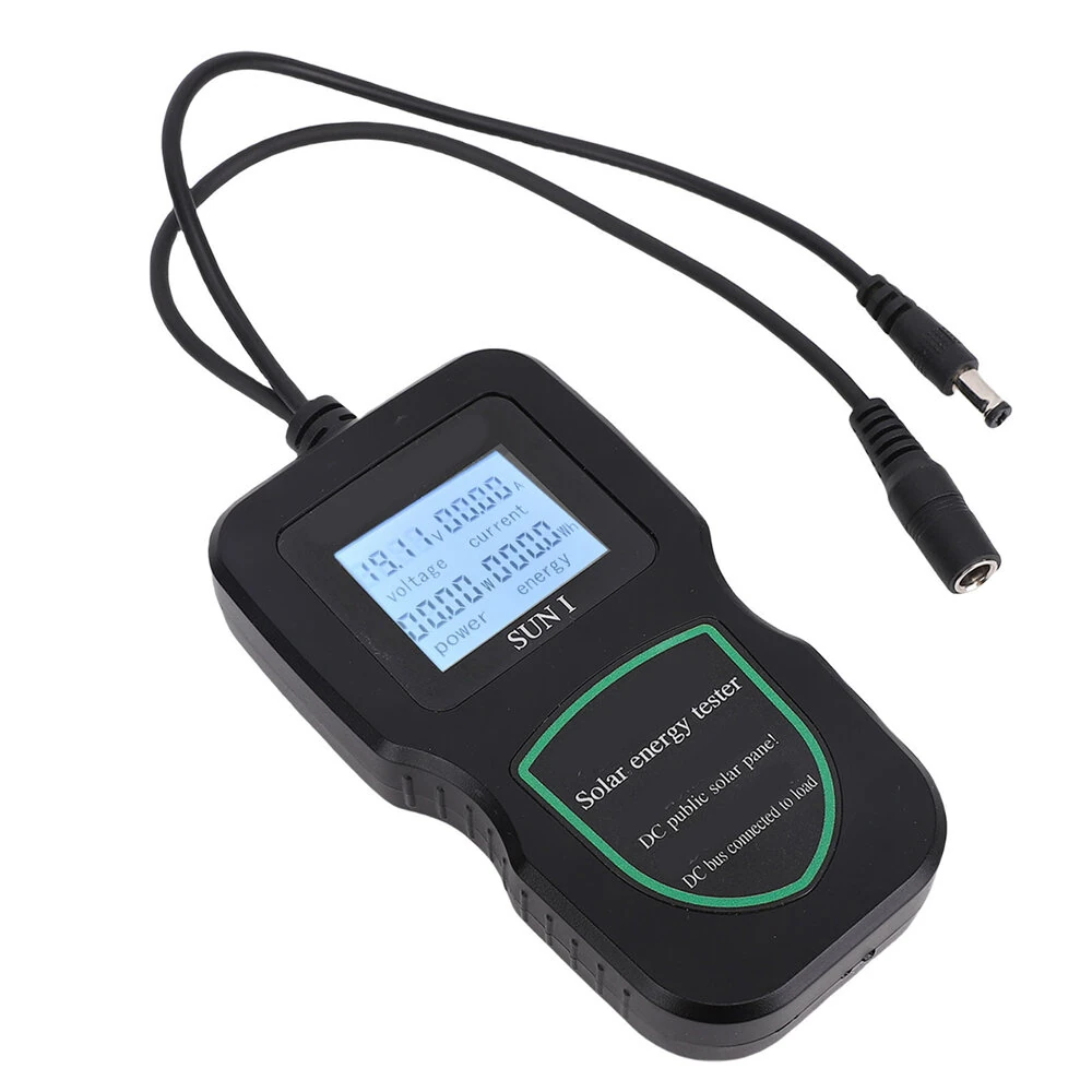 SUNI Solar Energy Tester MPPT Power Analyzer 48V Portable Lightweight PC Material Solar Panel Performance Diagnostic Voltage Current Measurement Clear LCD Display — view 5