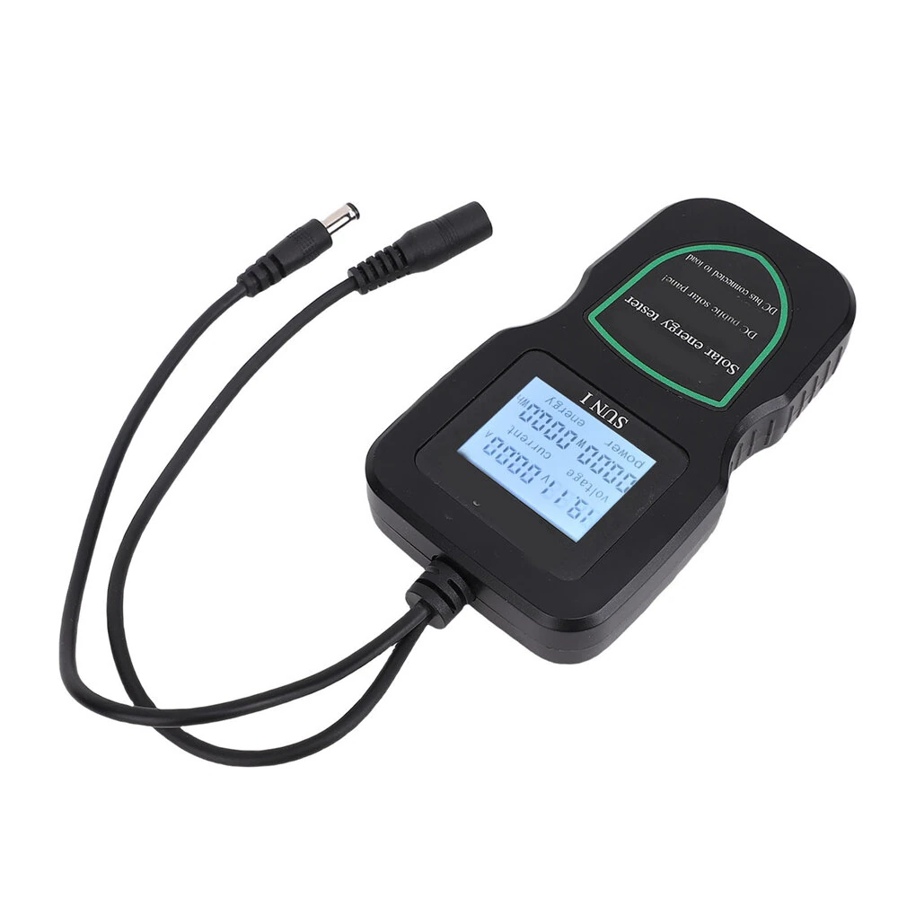 SUNI Solar Energy Tester MPPT Power Analyzer 48V Portable Lightweight PC Material Solar Panel Performance Diagnostic Voltage Current Measurement Clear LCD Display — view 6