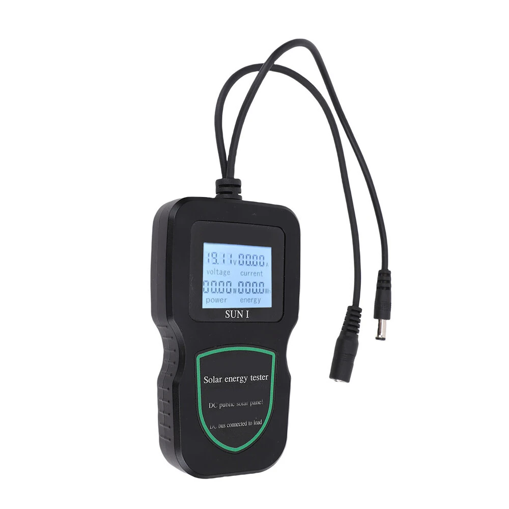 SUNI Solar Energy Tester MPPT Power Analyzer 48V Portable Lightweight PC Material Solar Panel Performance Diagnostic Voltage Current Measurement Clear LCD Display — view 7