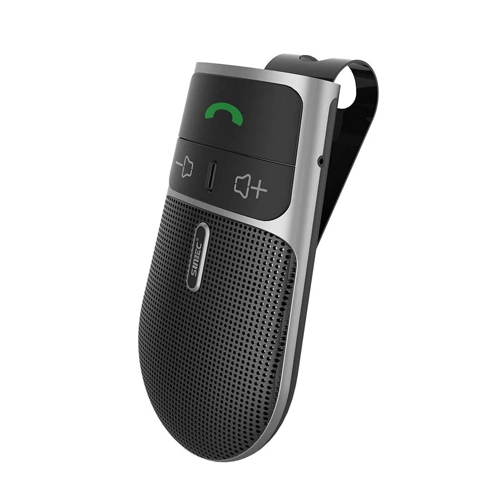 Sunitec Car Bluetooth Speakerphone for Safe Driving Support Siri Google Assistant Voice Calls/Motion Auto ON Off Sun Visor Car Bluetooth — Sunitec