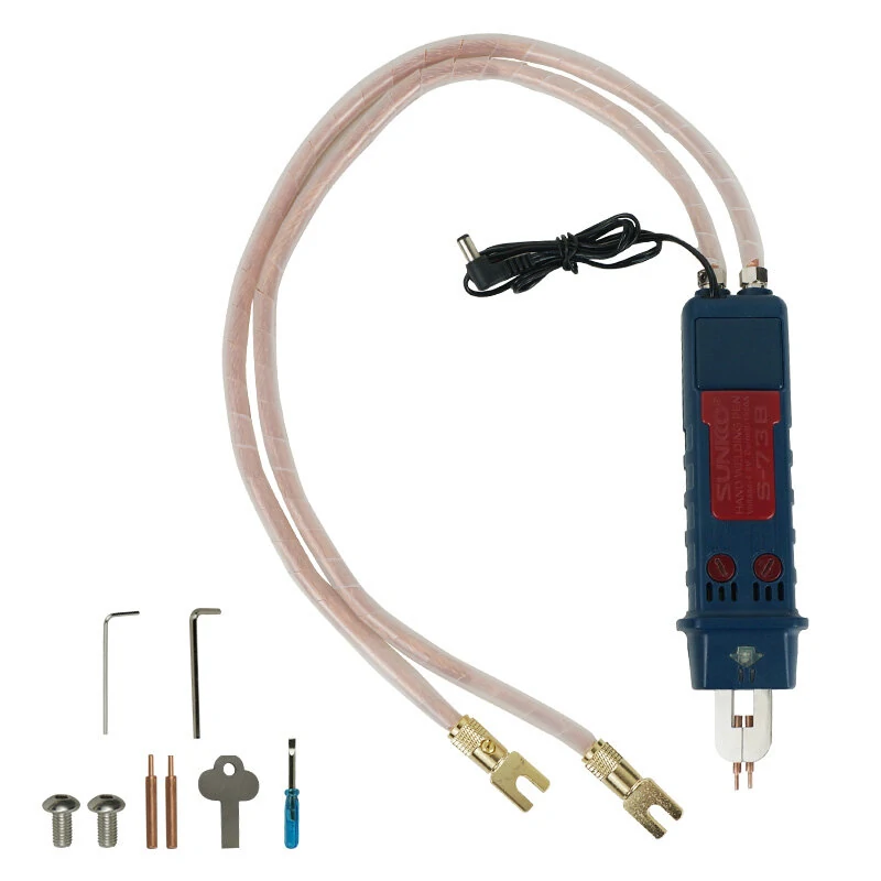 SUNKKO S-73B Adjustable Instantaneous Welding Pen Suitable for 0.05-0.4mm Welding Thickness Low Voltage 4-6V High Current 1500A Durable 8 Hour Use Compatible with 737G+ 737DH and 709AD+ Spot Welders High Heat Dissipation