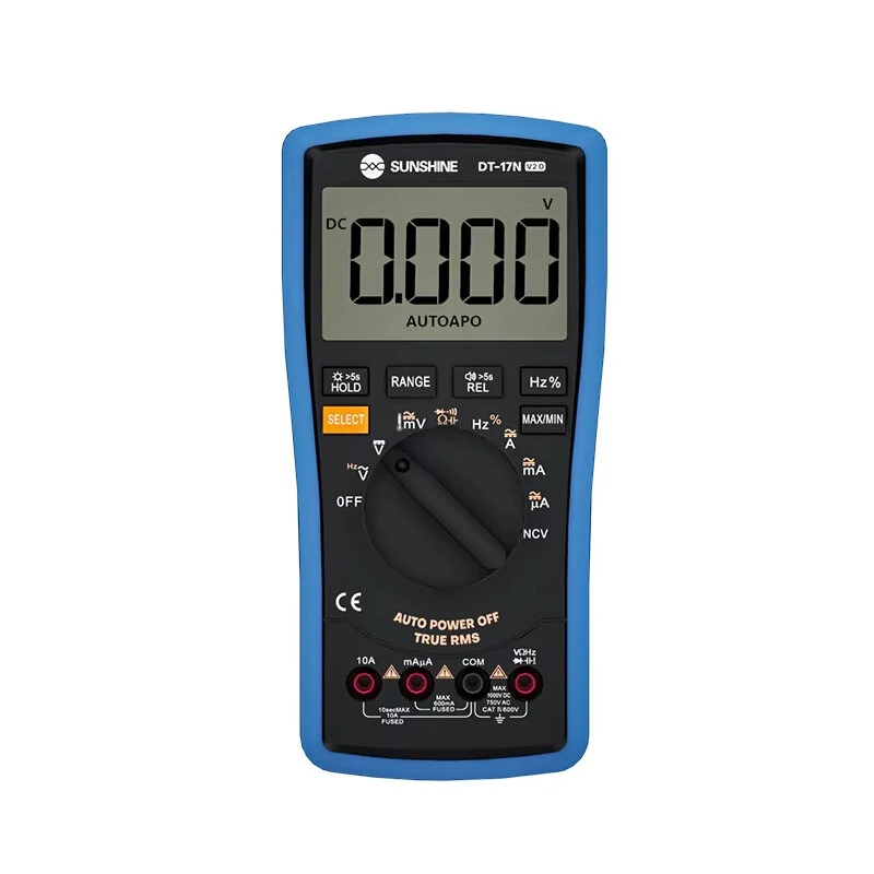 SUNSHINE DT-17N Auto Range Digital Multimeter True RMS 5999 Counts High-Precision Instrument Tester for Repair Tools — view 11