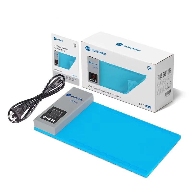 SUNSHINE LS3 Mini LCD Screen Remover 10-130℃ Adjustable Temperature Heating Pad for Phone Pad Tablet Screen Repair Separation Tool