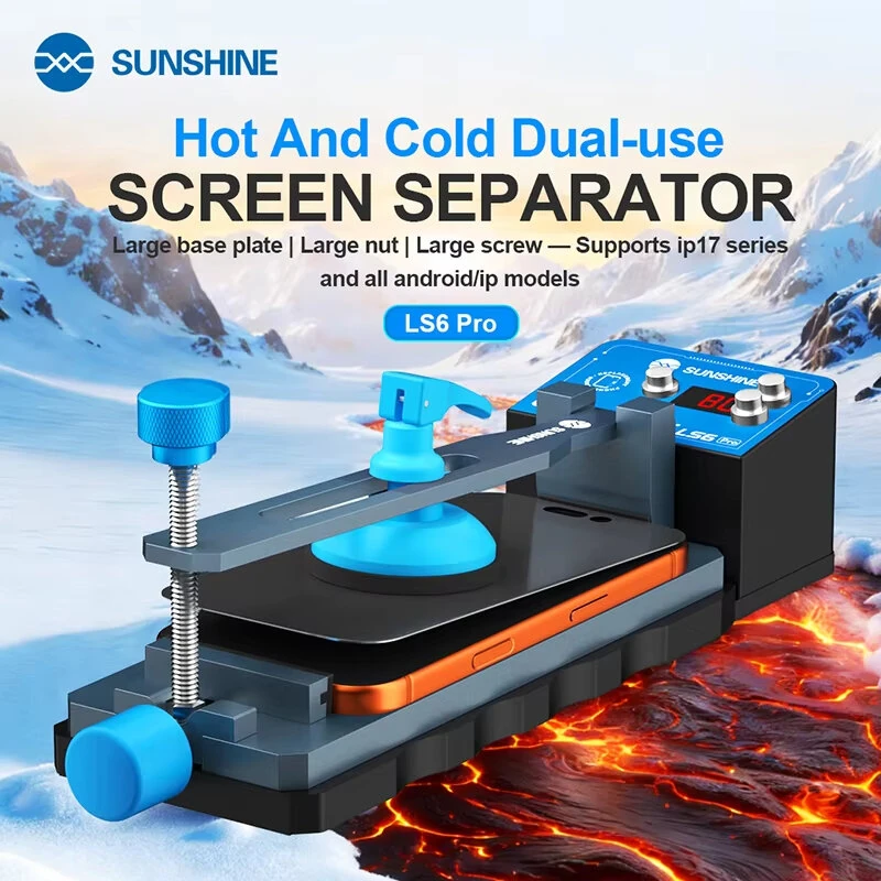 SUNSHINE LS6 Pro Screen Separator 0-80℃ Hot And Cold Dual-Use Heating Plate For All Android/IP Models Supports IP17 Series — view 2