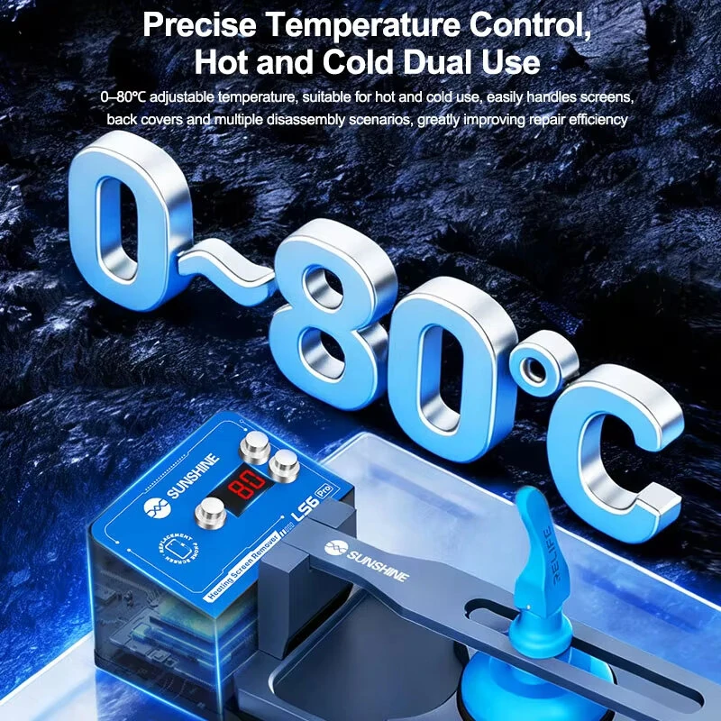 SUNSHINE LS6 Pro Screen Separator 0-80℃ Hot And Cold Dual-Use Heating Plate For All Android/IP Models Supports IP17 Series — view 3