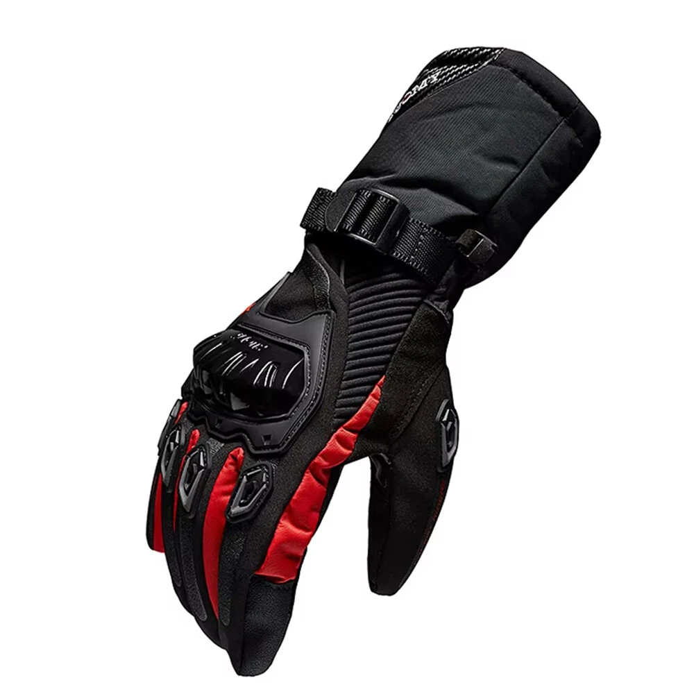 SUOMY Motorcycle Gloves Waterproof Windproof Winter Warm Touch Screen Anti Slip Protective Knuckle Guard Cold Resistant Moto Riding Gloves — view 10