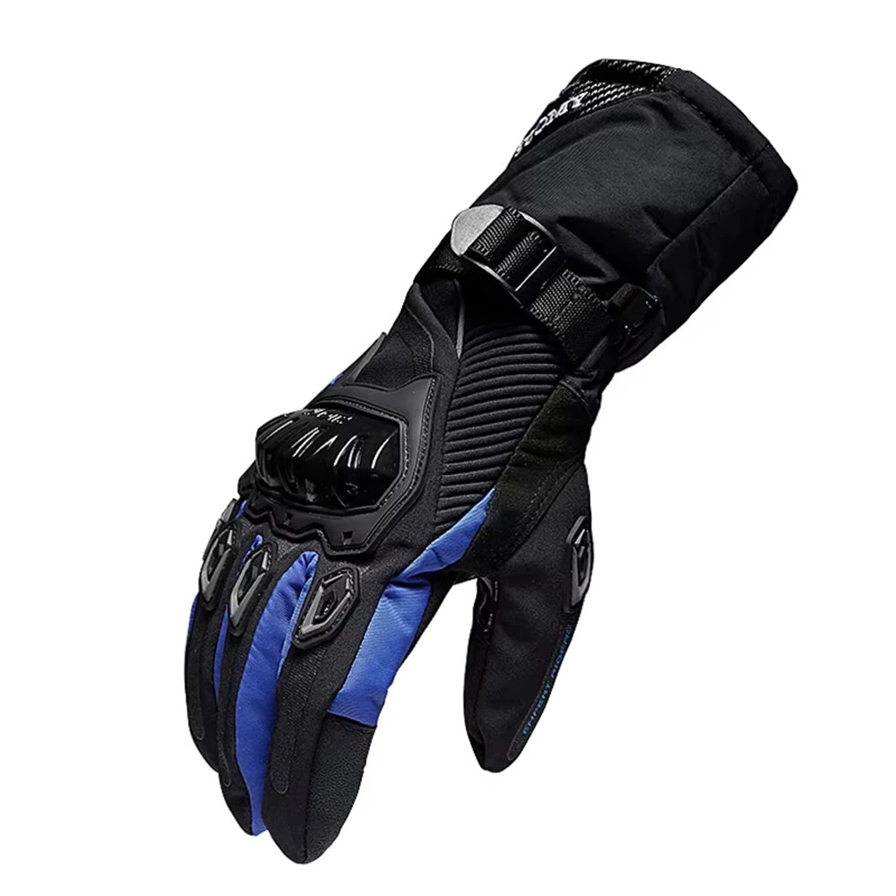 SUOMY Motorcycle Gloves Waterproof Windproof Winter Warm Touch Screen Anti Slip Protective Knuckle Guard Cold Resistant Moto Riding Gloves — view 9
