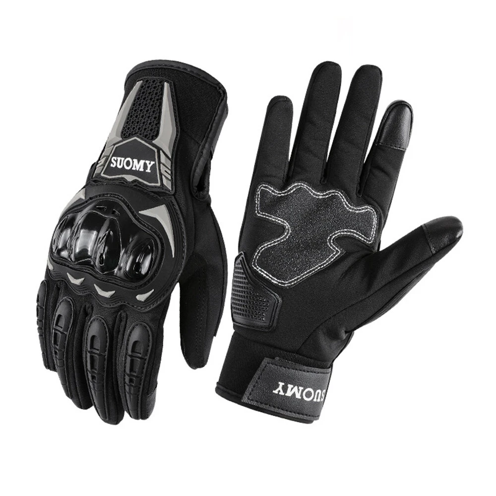 SUOMY SU-18 Winter Motorcycle Riding Gloves Warm Shockproof and Slip-Resistant for Outdoor Skiing Cycling — view 2