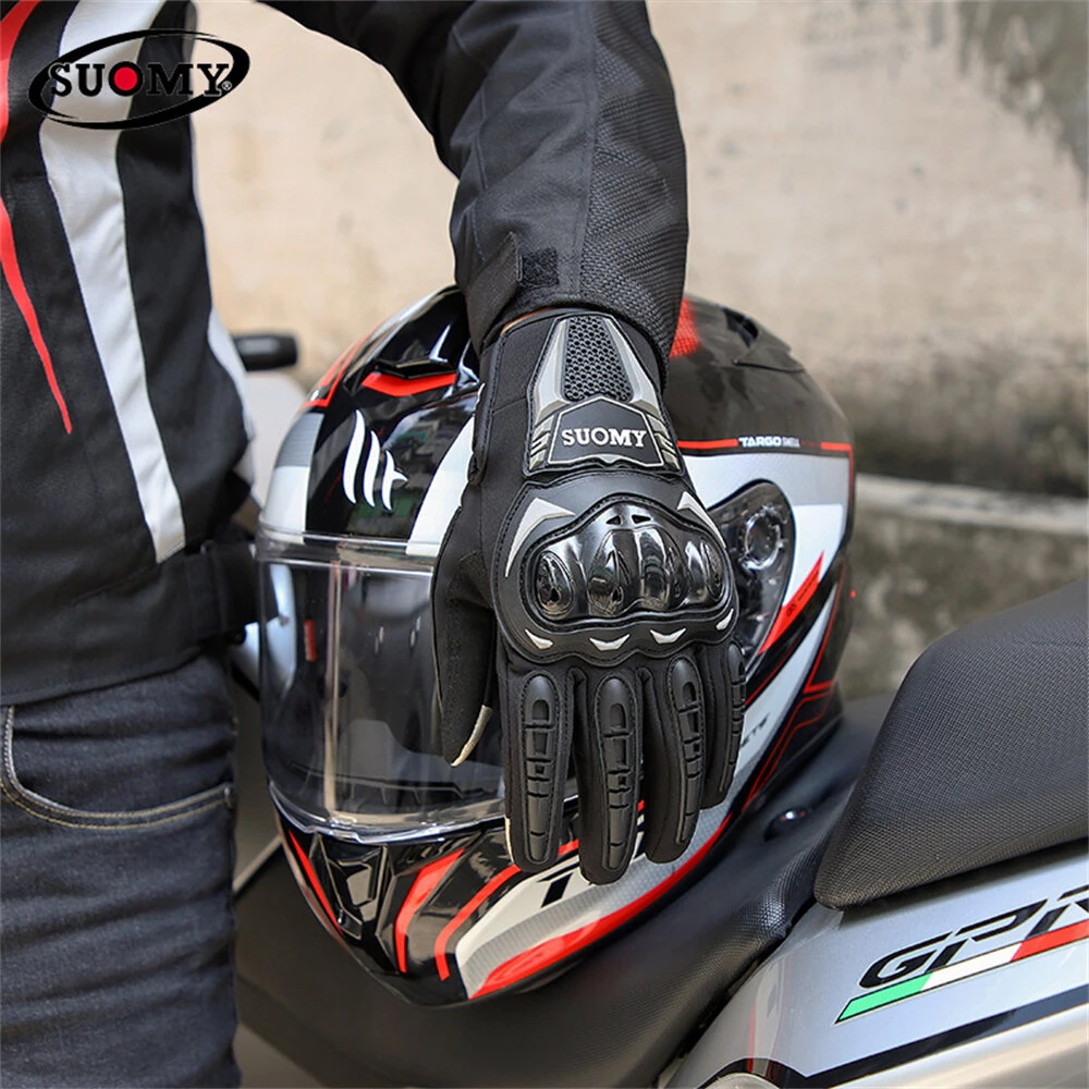 SUOMY SU-18 Winter Motorcycle Riding Gloves Warm Shockproof and Slip-Resistant for Outdoor Skiing Cycling — view 4