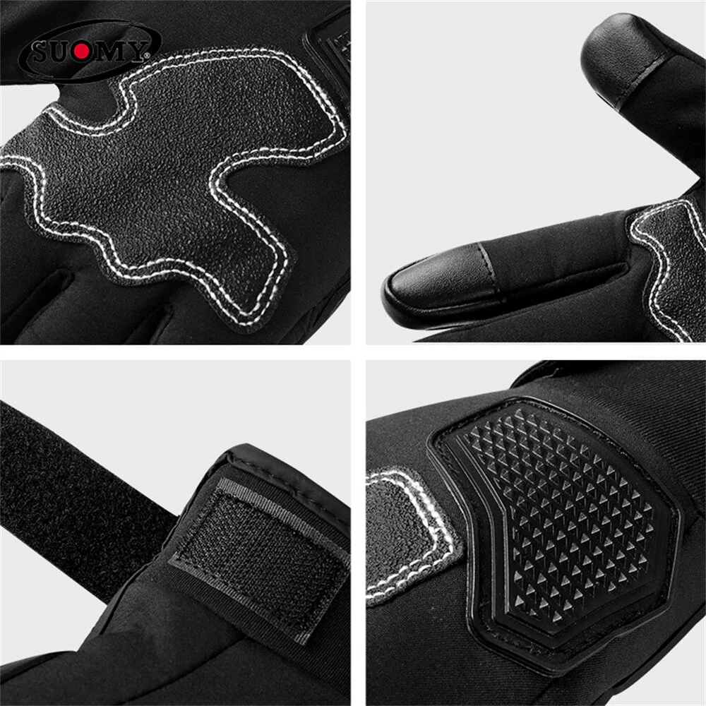 SUOMY SU-18 Winter Motorcycle Riding Gloves Warm Shockproof and Slip-Resistant for Outdoor Skiing Cycling — view 5