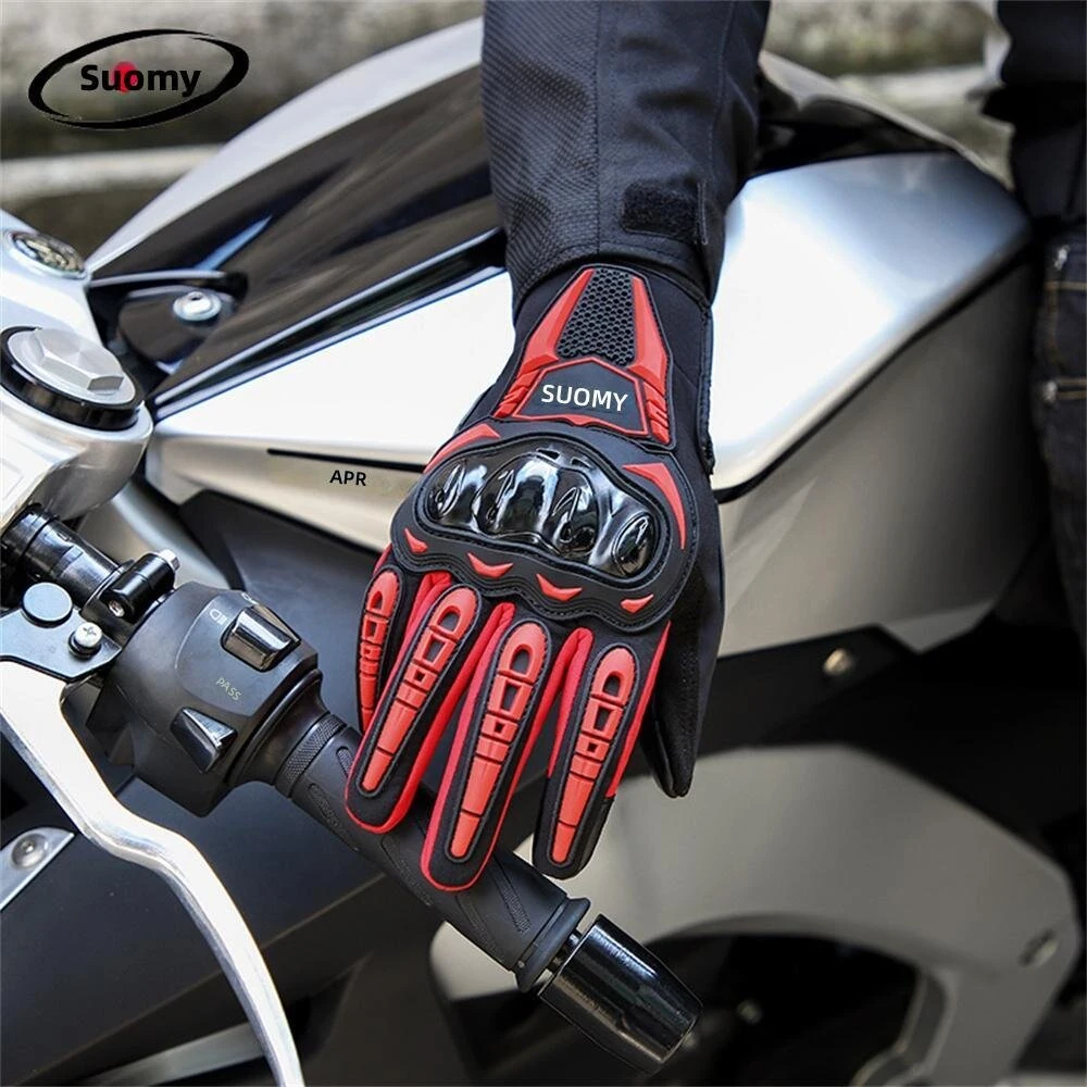 SUOMY SU-18 Winter Motorcycle Riding Gloves Warm Shockproof and Slip-Resistant for Outdoor Skiing Cycling — view 6