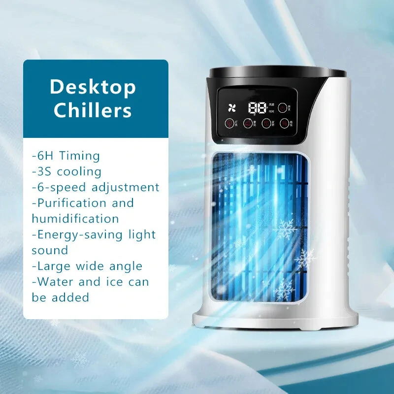 Super Cool Water Air Conditioner Fan Air Cooler Fan Water Cooling Fan Air Conditioning Room Office Mobile Home Air Conditioner — view 10
