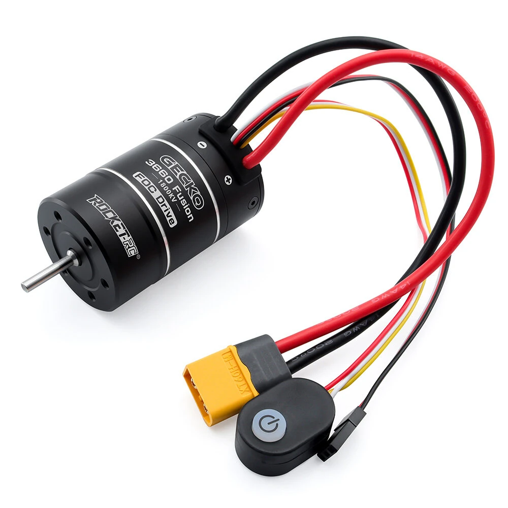 SURPASS HOBBY 3660FOC Sensor-based SURPASS HOBBY 3660FOC Sensor-based 3.175mm 1800KV Motor+40A ESC All-in-One Printer Waterproof For 1/10 RC Car Parts Integrated Unit — view 2
