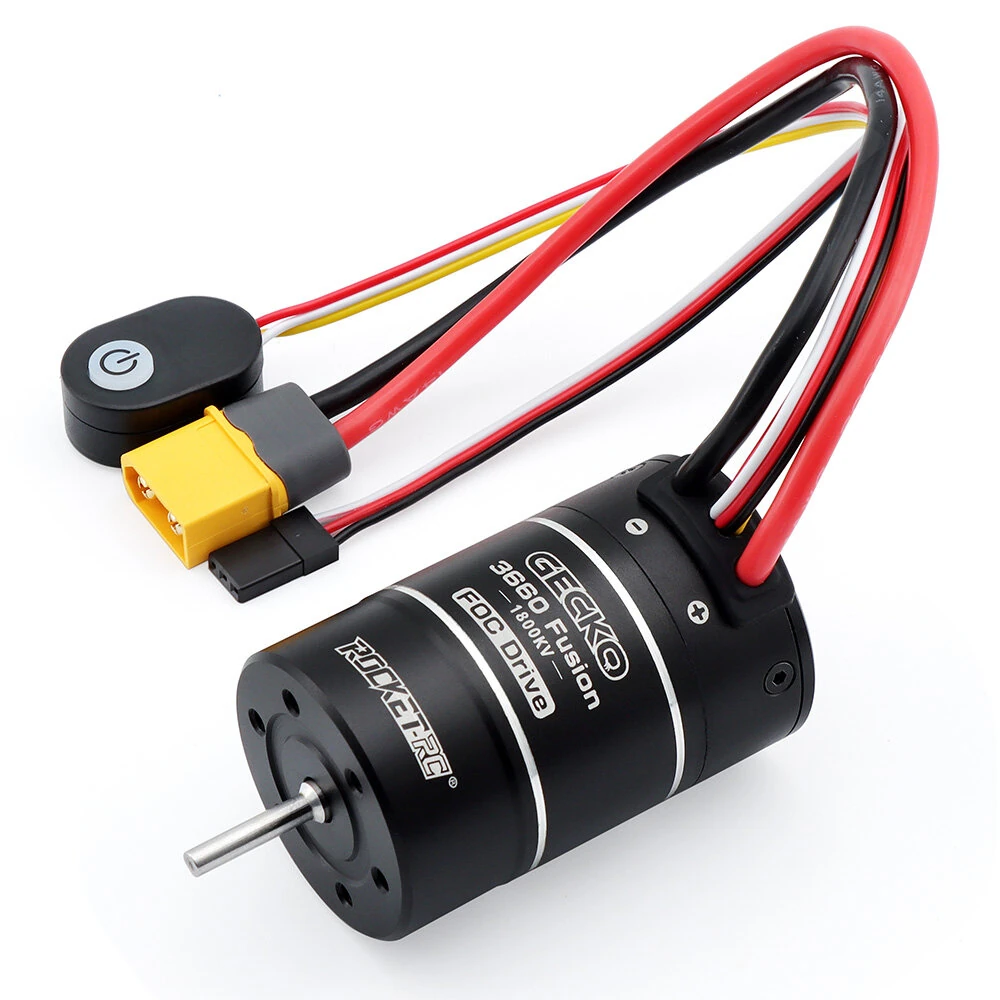 SURPASS HOBBY 3660FOC Sensor-based SURPASS HOBBY 3660FOC Sensor-based 3.175mm 1800KV Motor+40A ESC All-in-One Printer Waterproof For 1/10 RC Car Parts Integrated Unit — view 3