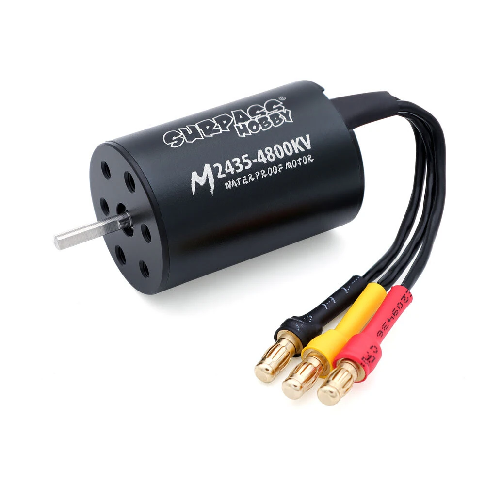 Surpass Hobby M2430 M2435 Brushless Waterproof Motor for 1/16 1/18 Flat Sports RC Cars Vehicles Models Parts 3200/4300/4800/7200/6300/5800KV — view 11