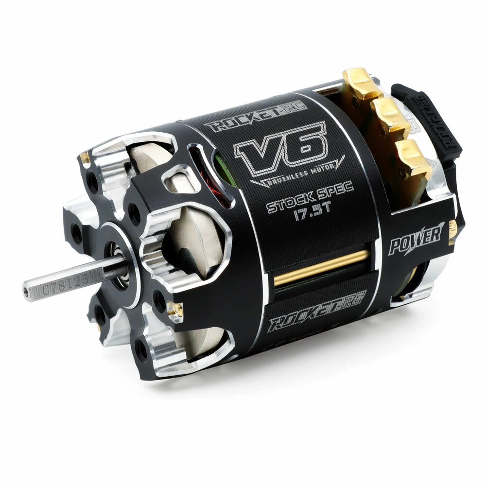 Surpass Hobby Rocket-RC 540 V6 Sensored Brushless Motor 10.5T/13.5T/17.5T/21.5T STOCK for 1/10 Racing RC Car Vehicles Models Parts — Surpass