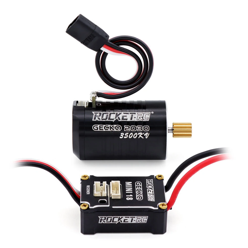 Surpass Hobby ROCKET RC GECKO MINI 2030 3500KV Sensored Brushless Motor & 30A ESC for Trx4m FCX18 FX118 1/18 Rock Crawler Remote Control Cars Vehicles Models Parts — view 3