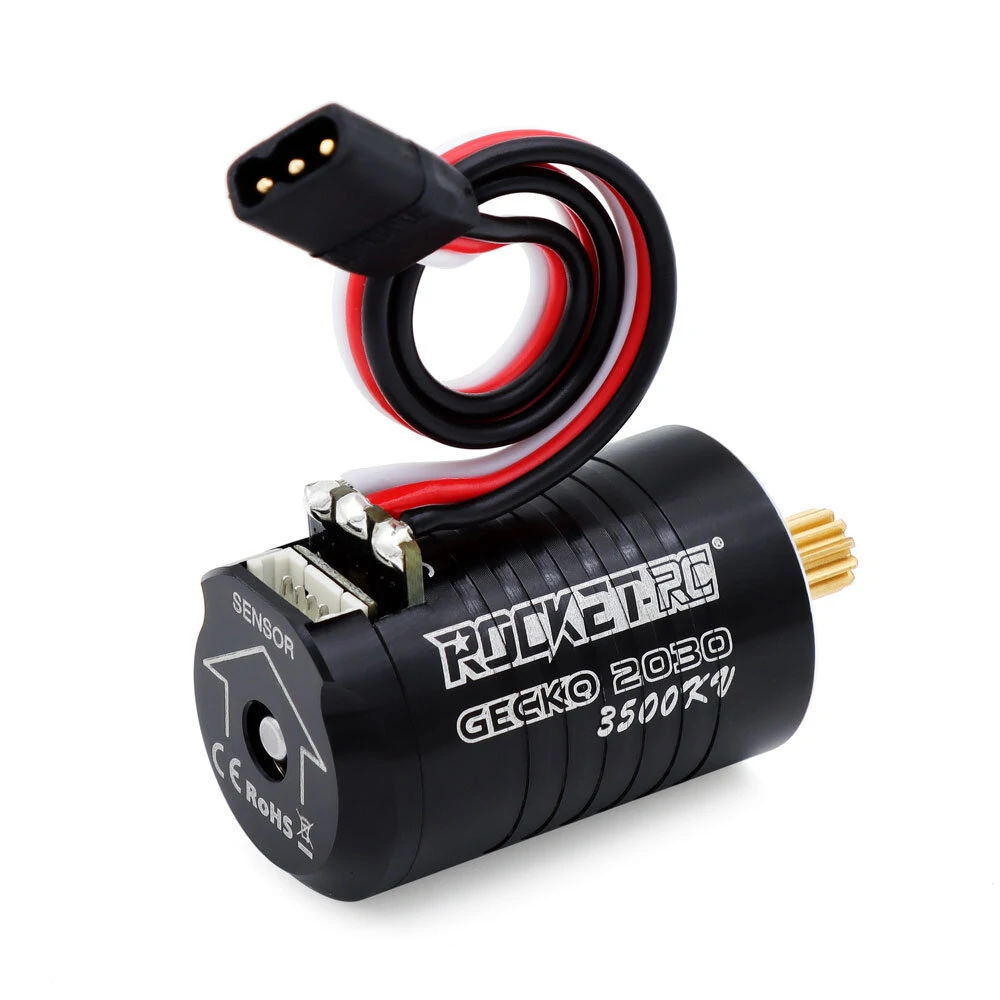 Surpass Hobby ROCKET RC GECKO MINI 2030 3500KV Sensored Brushless Motor & 30A ESC for Trx4m FCX18 FX118 1/18 Rock Crawler Remote Control Cars Vehicles Models Parts — view 4