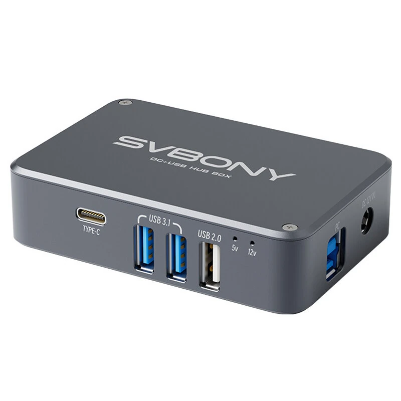 SVBONYSV241 Astronomy Power Management Box 12V 10A DC Input USB 3.0 Hub 6 Ports Power Distribution for Telescope Astronomy Telescope Power Adapter — SVBONYs
