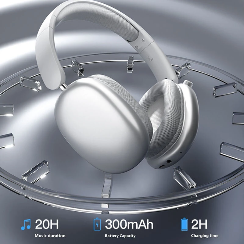 SY-T9 Gaming Headset Wireless bluetooth Headphone 40mm Driver Unit Spatial Audio ENC Noise Cancelling 20H Playback Support 3.5mm Audio TF Playback Breathable Earmuffs Headphones with Mic — view 5