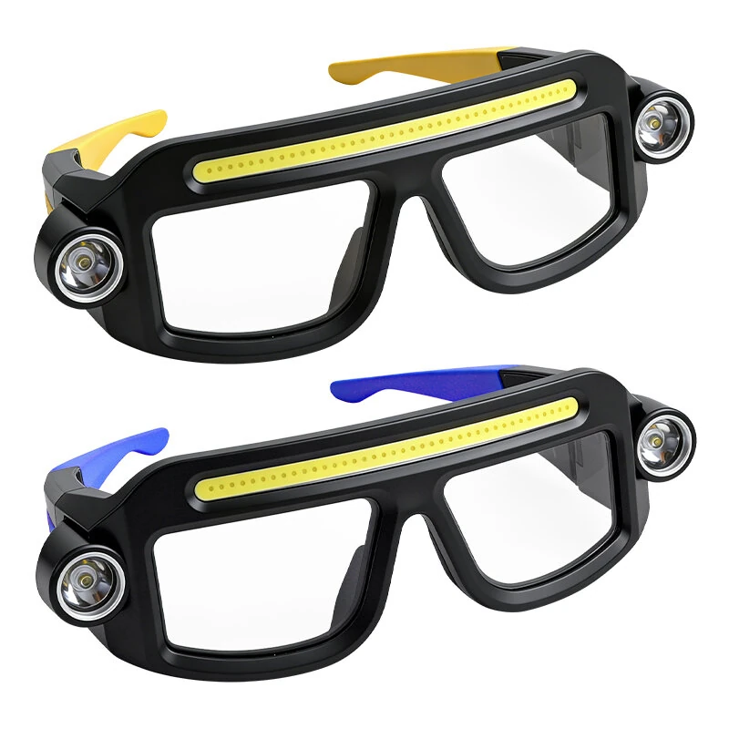 SY5868 Multifunctional Glasses Light 40*COB Floodlight+2*XTE Spotlight Type-C Rechargeable Portable Head Lamp for Work Repair Camping — view 8