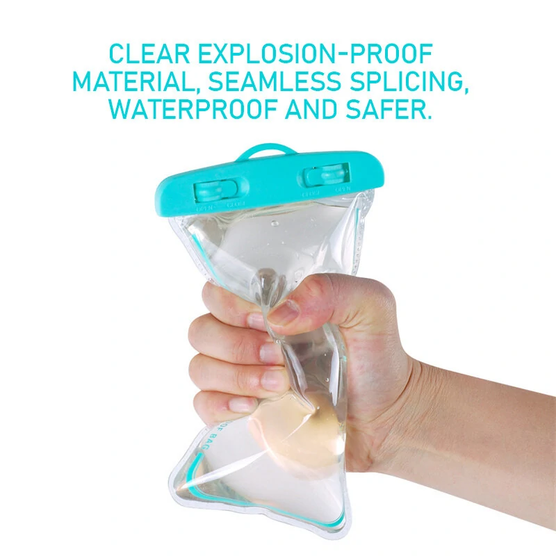 SZ-1 Universal 30M Waterproof Armband Phone Case Sealed Dry Bags Transparent Swimming Cell Phone Pouch Cover for 7.2inch Mobile Phone — view 3
