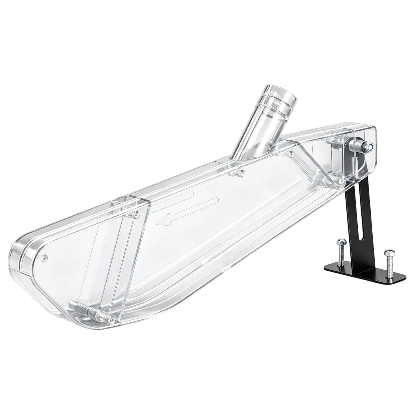 T-Shape Table Saw Guard Transparent ABS Cover 4-12 Inch Vacuum Connectable Woodworking Safety Dust Collection Shield — image 1