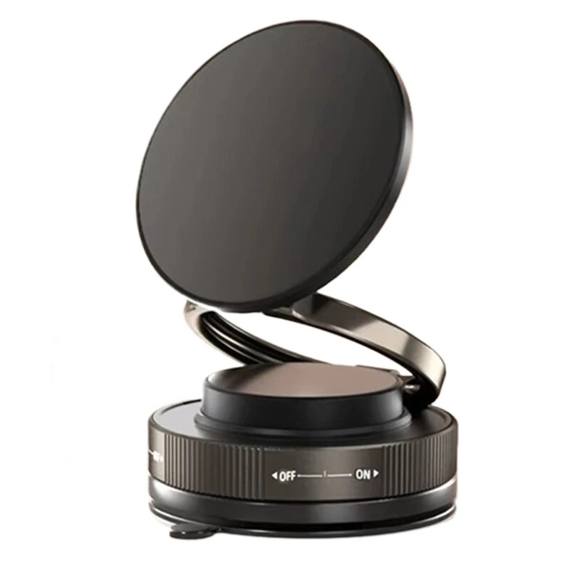 T28 Magnetic Mobile Phone Holder 360° Rotating Vacuum Suction Cup Strong Magnetic Adsorption Car Phone Mount Stand — view 8