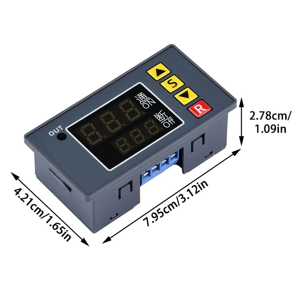 T3231 110V-220V 12V/24V Digital Time Delay Relay LED Cycle Timer Control Switch Adjustable Timing Relay Time Delay Switch — view 6