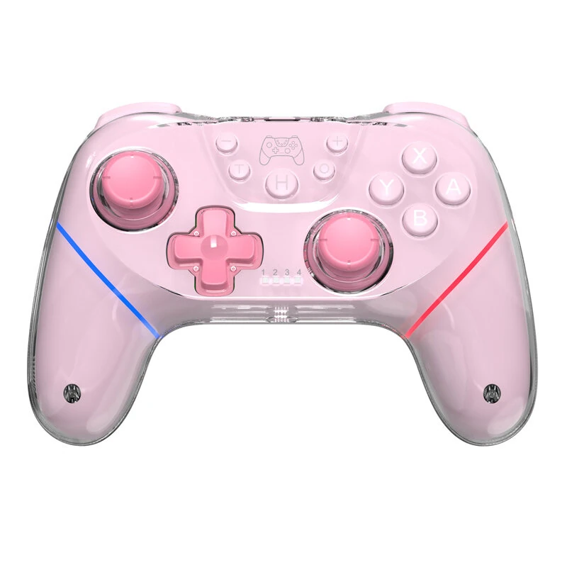 T56 Wireless bluetooth Gaming Controller with Hall Joysticks and Hall Triggers RGB Lighting 6 Axis Gyro Wake Up Turbo Macro Back Buttons Adjustable Dual Vibration Gamepad — view 3