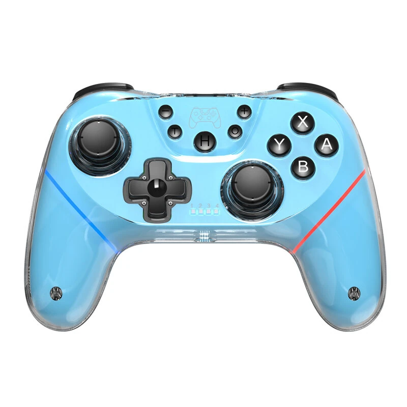 T56 Wireless bluetooth Gaming Controller with Hall Joysticks and Hall Triggers RGB Lighting 6 Axis Gyro Wake Up Turbo Macro Back Buttons Adjustable Dual Vibration Gamepad — view 4