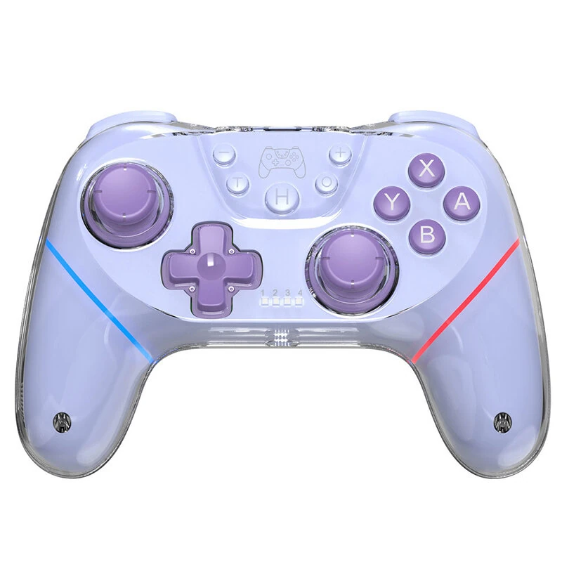T56 Wireless bluetooth Gaming Controller with Hall Joysticks and Hall Triggers RGB Lighting 6 Axis Gyro Wake Up Turbo Macro Back Buttons Adjustable Dual Vibration Gamepad — view 5