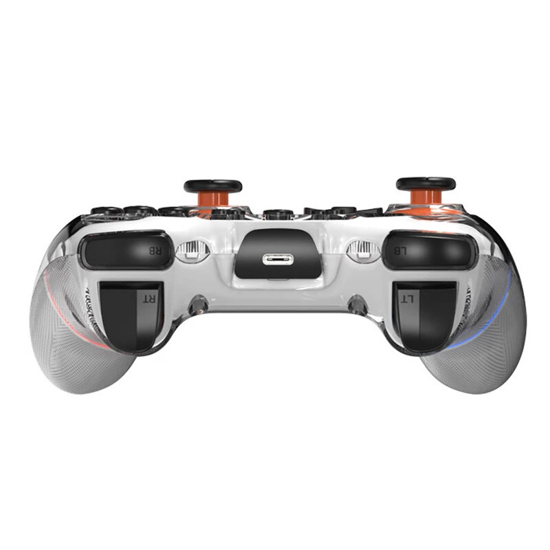 T56 Wireless bluetooth Gaming Controller with Hall Joysticks and Hall Triggers RGB Lighting 6 Axis Gyro Wake Up Turbo Macro Back Buttons Adjustable Dual Vibration Gamepad — view 7
