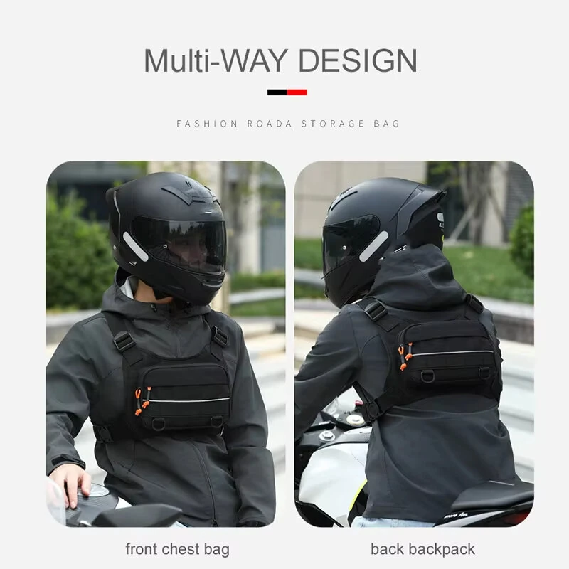 Tactical Chest Bag for Men Comfy Sports Front Vest Backpack Rig Pouch for Hiking Cycling Outdoor Camping Fishing Hunting Travel — view 2