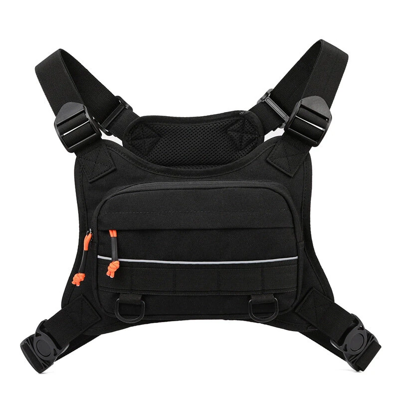Tactical Chest Bag for Men Comfy Sports Front Vest Backpack Rig Pouch for Hiking Cycling Outdoor Camping Fishing Hunting Travel — view 9