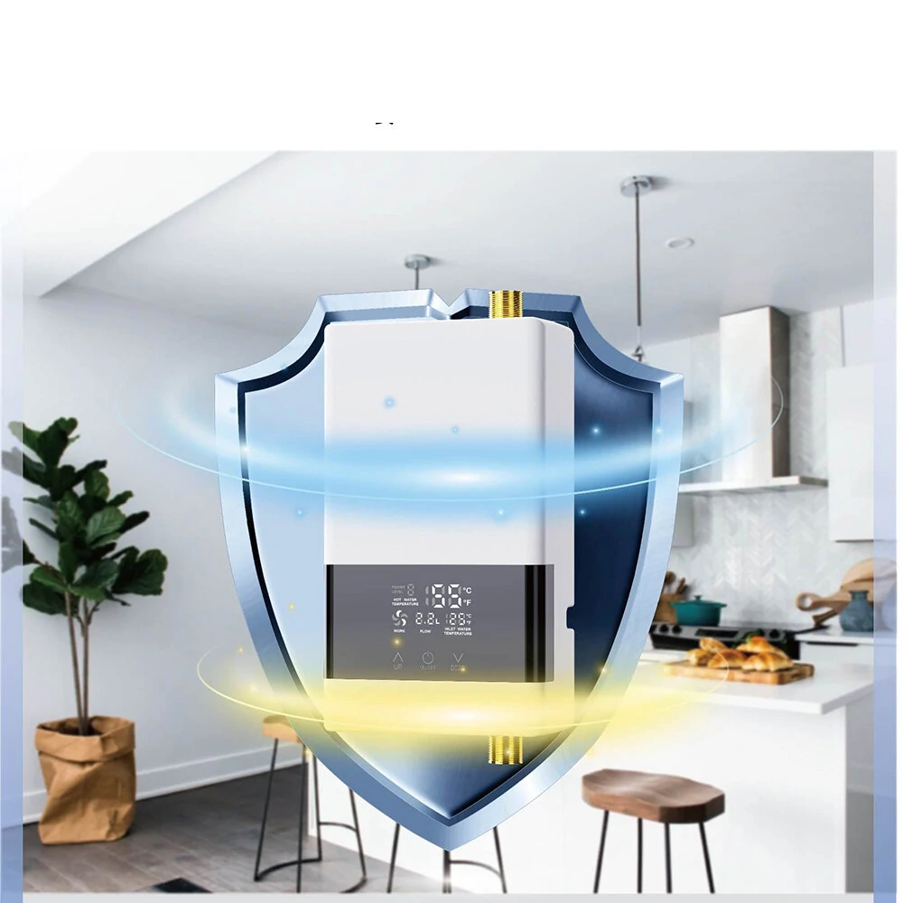 Tankless Water Heater Simple Installation Constant Water Heater Retome Control EU Plug 220V for Kitchen — view 6