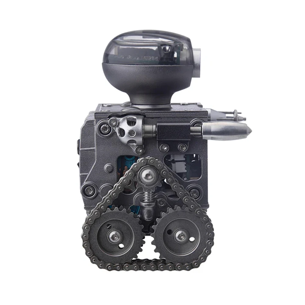 TECHING DM518 Bluetooth APP  Metal Remote Control Tank Robot Tracked Trailblazer Assembly Kit DIY Educational Toy Kids Children Gifts — view 5