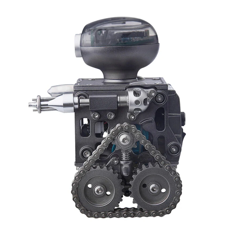 TECHING DM518 Bluetooth APP  Metal Remote Control Tank Robot Tracked Trailblazer Assembly Kit DIY Educational Toy Kids Children Gifts — view 7