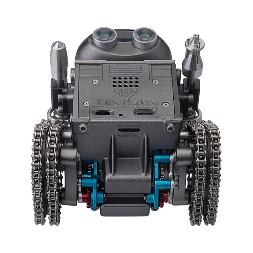 TECHING DM518 Bluetooth APP  Metal Remote Control Tank Robot Tracked Trailblazer Assembly Kit DIY Educational Toy Kids Children Gifts — view 8