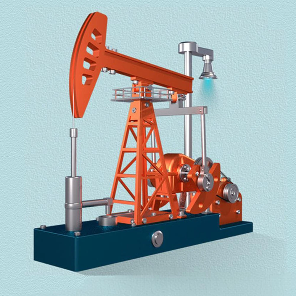 TECHING DM601 Metal Pumping Unit Oil Pump Jack Model Assembly Kit DIY Educational Science Discovery Toys Kids Children Gifts — view 4