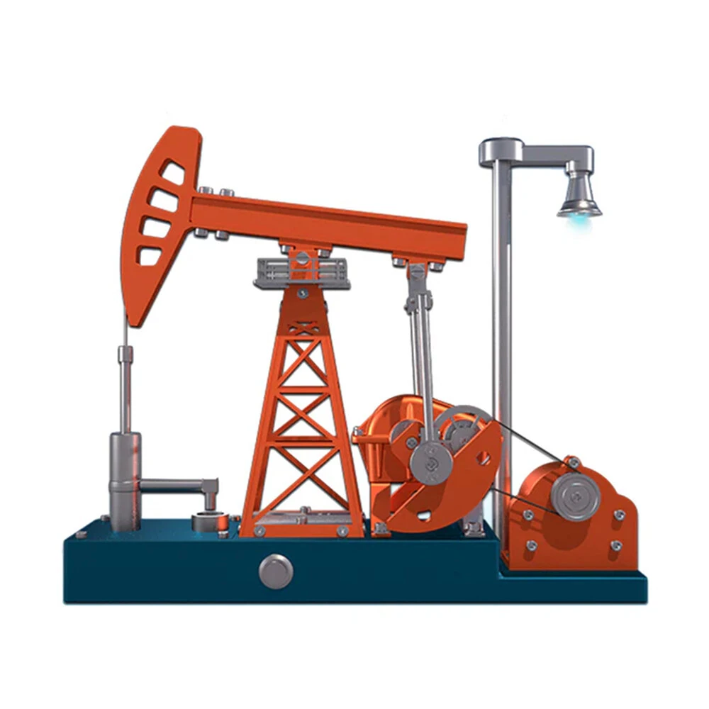 TECHING DM601 Metal Pumping Unit Oil Pump Jack Model Assembly Kit DIY Educational Science Discovery Toys Kids Children Gifts — view 9