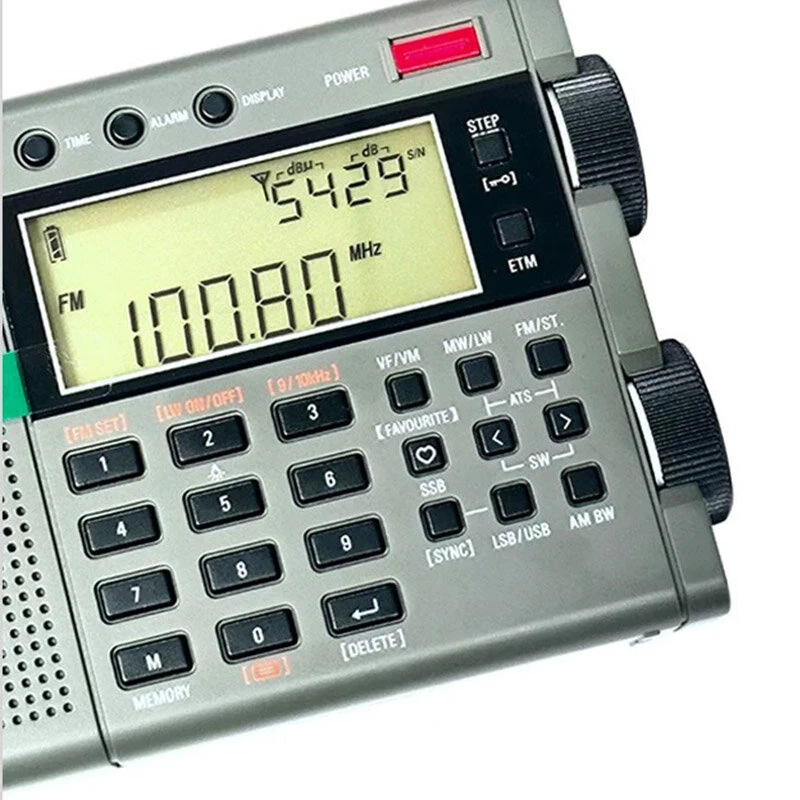 Tecsun PL-520 Portable Full Wave Radio FM/LW/SW/MW SSB Receiver DSP Digital Display Stereo Headphone USB Charging Radios — view 3